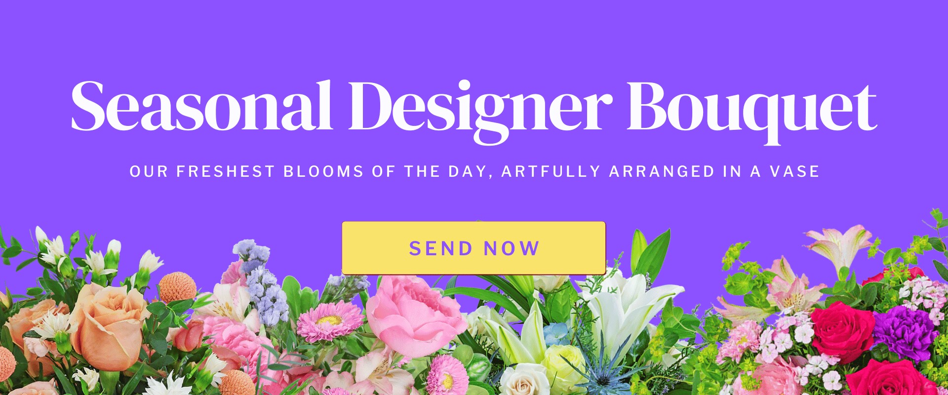 Seasonal Designer Bouquet linking to Designer's Choice arrangement